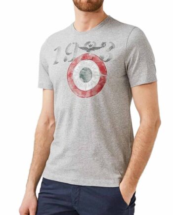 T-shirt Aeronautica Militare MC Uomo Grigia Melange 1923,Maglia Aeronautica Militare uomo,abbigliamento firmato prezzo più basso,maglia am