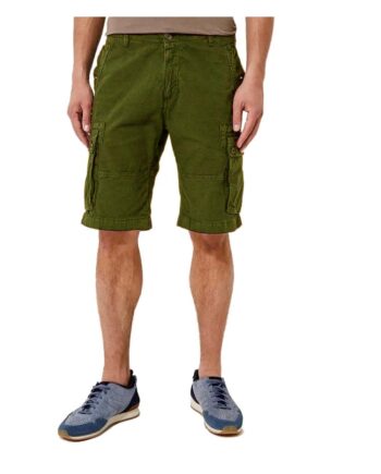 Pantalone Bermuda Aeronautica Militare Uomo Tasconato Cotone Verde Mil,pantalone corto AM,abbigliamento firmato originale aeronautica