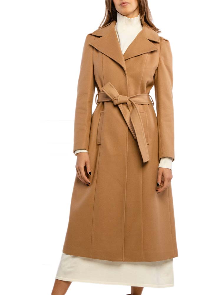 Cappotto Liu Jo Donna Lungo Wf1374 Cammello,cappotto liu jo donna,abbigliamento firmato prezzo più basso originale,trench liu jo donna originale